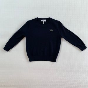 Lacoste Navy Wool Rich Blend Sweater 2T